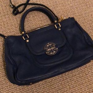 Tory Burch double zipper purse blue